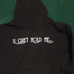 Youths small black pull over hoodie